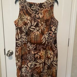 AGB sleeveless dress tropical print. Size 16